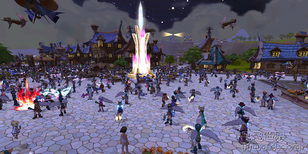 老飞飞晨光广场繁荣